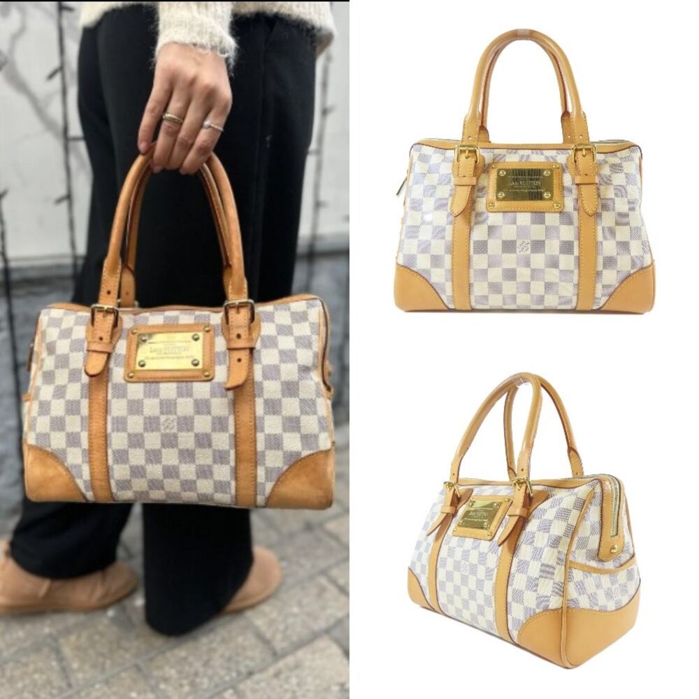 💎✨Authentic✨💎Louis Vuitton Berkeley Damier Azur Hand Bag